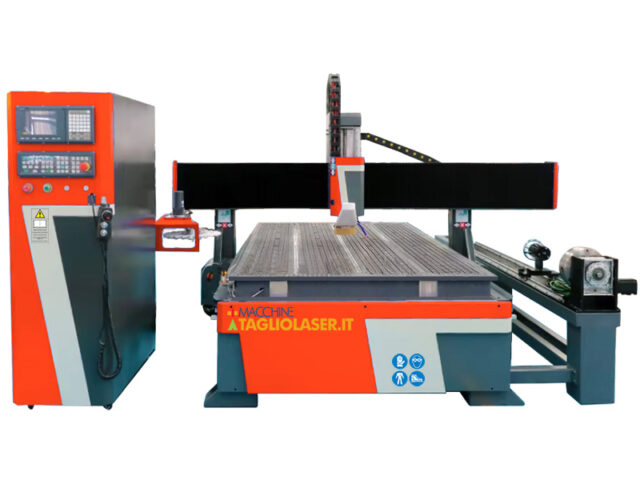 Pantografo CNC a 3 Assi con Rotary