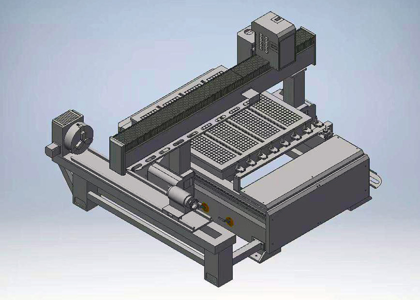 Pantografo CNC a 3 Assi con Rotary